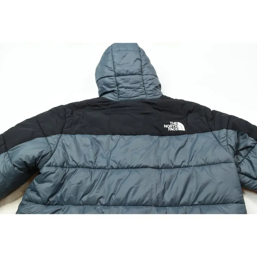 The North Face Himalayan Insulated Parka Jacket Mens 2XL Gray Black FullZip